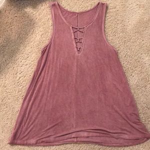 Pink American Eagle Tank Top (Size Small)